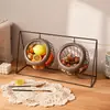 Estante de Almacenamiento para Cápsulas de Café Cesta de Frutas de Hierro Forjado Cesta de Snacks Caja de Almacenamiento de Caramelos Cesta de Almacenamiento de Escritorio de Mesa de Café