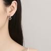 Pendientes de plata de ley 925 con diamantes Love Rai para mujer, estilo coreano, nuevo diseño distintivo, pendientes sencillos y elegantes.