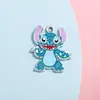 Colgante de Stitch Accesorio Colgante de Figura de Anime Dibujo Animado Aceite de Goteo Monstruo Pequeño Accesorio de Aleación Pulsera DIY Ropa