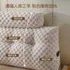 Almofada de Veludo Gingham Grande para Cabeceira de Cama de Casal com Encosto Grande Tatami Quarto Bolsa Macia Almofada de Encosto Multifuncional