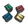 KCD6 Interruptor con Forma de Barco Doble 6 Pines 2 Velocidades con Luz 30 * 25mm Interruptor con Forma de Barco Interruptor Basculante