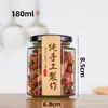 Pote de Mel Hexagonal Selado para Cozinha de Grau Alimentício com Tampa, Recipiente Vazio, Pote de Vidro Hexagonal para Pimenta, Fabricante de Geleia