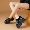 Sapatos Casuais Versáteis de Salto Alto 12cm, Novo Estilo Outono, Estilo Retro Britânico, Plataforma Grossa, Aumenta a Altura, para Pessoas Baixinhas