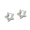 Brincos de Estrela de Cinco Pontas Tridimensionales com Zircônia Moda Coreana Novo Exquisito Design Leve de Luxo Brincos Versáteis de Alta Qualidade