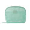 Novo estilo de bolsa de maquiagem de malha feminina portátil de alta qualidade para viagem, bolsa de armazenamento para batom de grande capacidade, pequena bolsa para diversos