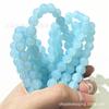 Cuentas de vidrio con grietas de cristal de palomitas de maíz de calidad A, cuentas de jade de imitación de 8 mm, cuentas florales, accesorios de joyería para bricolaje, cuentas sueltas