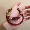 2024 Pulsera de Cuentas Retro Estilo Chino Explosivo Diseño de Nicho Sentido Avanzado Nueva Joyería de Pulsera Antigua Estilo Chino
