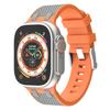 Adecuado para iWatch Ultra/2 10/11 Generación 46Mm/Se Manzana Roble Rústico Correa de Silicona de Dos Tonos