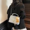 Bolso Cuadrado Pequeño de Diseño Nicho de Textura Casual Primavera 2025 Nueva Moda Trendy Estilo Extranjero Bolso Bandolera de Hombro para Mujer
