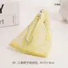 Bolsa de Rede para Armazenamento em Formato de Zongzi, Mini Bolsa Triangular para Armazenamento de Fones de Ouvido, Bolsa Pequena Pendurada Portátil para Chave de Carro e Moedas