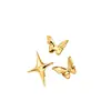 Broche de estrela cruzada, broche de fivela antiderrapante, pin de fivela de acessório de hardware para decoração DIY de roupas, bolsas, sapatos