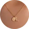 Collar Transfronterizo Europeo y Americano con Temática Oceánica con Corazón de Cobre en Forma de Luna, Estrella de Mar, Moño, Copo de Nieve, Cruz, Colgante de Softbol, Joyería para Mujer