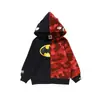 Sudadera con cremallera y capucha para niños Bape Shark Camuflaje Impresa en 3D 2025 Estilo Europeo y Americano Chaqueta Bape Shark