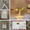 Pizarra de dibujo acrílica transparente borrable DIY transfronteriza con luz LED, tablero de mensajes, tablero de escritura, juguete de dibujo
