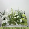 Arranjo de Flores para Casamento, Decoração de Cena de Casamento, Caminho de Flores Artificiais, Cerimônia de Entrega de Flores, Adereços para Fotos