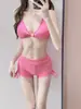 Conjunto de cover-up de una manga larga con estampado de estrellas degradadas para chica dulce con shorts ajustados a la cadera con cordón, atuendo de dos piezas, estilo puro y seductor, efecto adelgazante para mujer