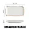 Phnom Penh Plato de Cerámica para Toallas Plato para Jabón Blanco Ovalado Rectangular Soporte para Toallas Bandeja para Toallas Húmedas para el Hogar