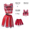 El Conjunto de Falda de Dos Piezas Cheers 666 Más Vendido de Amazon Chaleco Juvenil Falda Plisada Ropa de Presentación para Porristas