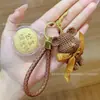 Chaveiro Princesa Urso Violento de Ouro Puro 999, Pingente de Bolsa Urso de Fio Dourado, Pingente para Celular