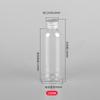 Frasco Dispenser de Plástico PET Transparente Spot 50 60 100ml 500 1000ml Tampa de Alumínio Bicolor Atacado