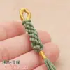 Borla de Nudo de Maíz de Xizang Tejida a Mano Borla Semiacabada DIY Estilo Étnico Hilo de Algodón Bolso Colgante Llavero Accesorios