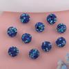 Tarjeta 10mm6 fila de bolas de taladro Joyería DIY hecha a mano Shambhala agujero pasante lleno de bolas de arcilla con taladro fabricantes suministro directo cuentas sueltas