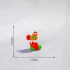 Novo Papai Noel de Natal Boneco de Neve Micro Paisagem Cena de Neve Caixa de Trem Meias de Natal Pequeno Presente Sino Enfeites de Resina