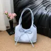 Estilo Fresco de Verano 2026 Nuevo Moderno Lazo Moda Viajero Gran Capacidad Cubo Hombro Axila Bolso para Mujeres