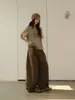 Calça Larga Casual Estruturada Plissada Solta Feminina Neihe 2026 Novo Estilo Emagrecedora 258099
