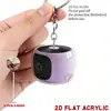 Chaveiro de Acrílico Alto-falante Fofo Plano 2D da Amazon Transfronteiriço Decoração de Chave de Bolsa de Carro Pequeno Presente