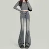 Jeans de Mujer Micro Campana 2026 Tendencia Versátil Nuevo Estilo Principios de Otoño Cintura Alta Adelgazantes Favorecedores para Figuras Pequeñas Pantalones Micro Campana