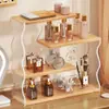 Organizador de cosméticos de escritorio, tocador, almacenamiento de perfumes, mascarillas faciales, productos para el cuidado de la piel y artículos varios, estante multicapa para el baño