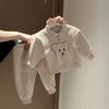 Trajes de Otoño e Invierno para Niños y Niñas Moda para Bebés Niños Niñas Estiloso de Marca de Moda Grueso Polar Dibujos Animados Sudadera Pantalones