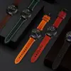 Correa de Reloj de Cuero Curtido Vegetal Personalizada de Fábrica, Accesorios de Reloj con Textura de Grano, Hebilla de Pasador de Acero Inoxidable, Correa de Reloj Apple con Pasadores de Liberación Rápida