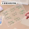 [Selección Premium de Tangyuan] Pegatinas de Transferencia de Letras Edición Limitada Verde Wang Yuan, Relieve 3D, Exquisito Fan Art