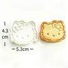 Molde de biscoito de desenho animado 3D tridimensional anime glacê biscoito fondant plástico tipo prensa molde de panificação caseira