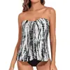 Nuevo traje de baño de dos piezas Huludao 2027, conjunto bikini tankini para mujer de talla grande transfronterizo europeo y americano