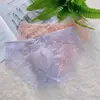 Ropa interior de encaje para hombre Triángulo sin costuras Sexy talla grande Malla Negra Rosa Verano Transparente Delgada Bolsillo