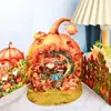 Cartão de Saudação Casa de Abóbora de Halloween 3D Feito à Mão Personalizado Presente de Feriado Suporta Processamento de Imagem Personalizado