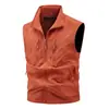 Chaleco casual original de alta calidad para hombre, chaqueta holgada para exteriores con cremallera y múltiples bolsillos, chaleco de primavera y otoño, talla grande
