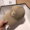 Gorra de béisbol para mujer Primavera y Otoño estilo coreano letra R Marca 2024 Nueva Moda ala grande adelgazante rostro gorra pequeña con visera para hombre.