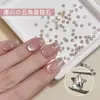 Accesorios de Diamante para Arte de Uñas 5A de Circonia, Diamantes Coloridos Super Brillantes de 3 mm con Forma de Estrella de Cinco Puntas y Base Plana, Decoraciones de Diamantes Sueltos de Estrella Mini Modernos
