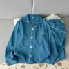 Pijama de Algodón Arrugado tipo Burbuja para Hombre, Cardigan de Manga Larga y Pantalón Largo, Conjunto de Ropa para el Hogar Rayado Estilo Coreano para Primavera y Otoño que se Puede Usar Afuera