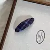Grampo de Pressão com Botão Tecido Xadrez Retrô Linha de Prensagem Outono Inverno Versátil Franja Lateral Acessório de Cabelo