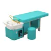 Cama de Lavado de Cabezal de Exportación Transfronteriza, Cama de Lavado de Cabello de Belleza con Vapor de Circulación de Agua Push-Pull Multifuncional con Calentador de Agua Integrado