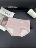 Ropa Interior Clásica a Rayas Estilo Coreano para Niñas Tela de Algodón Puro Estilo de Cintura Media Borde Elástico Transpirable Ropa Interior para Mujer Venta al por Mayor