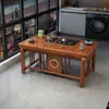 Nuevo Juego de Mesa y Sillas de Madera Maciza Estilo Chino para Balcón Mesa de Té Pequeña para Apartamento Mesa de Té Integrada para Preparación de Té Kung Fu en Casa Juego Completo Mesa de Café