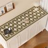 Alfombra Moderna Simple para Gabinete de Entrada Alfombra Lateral para Aparador Alfombra Protectora para Encimera Gabinete de TV Alfombra de Mesa Impermeable Alfombra para Zapatero