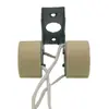 Portalámparas cerámico GU10 con soporte de doble cabeza portalámparas de doble cabeza de acero inoxidable con cable de silicona fabricantes al por mayor