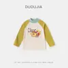 [Coleção de Camadas Base] Camisetas Infantis Dudujia Roupas de Inverno de Manga Longa para Meninos Tops de Outono e Inverno para Bebês Meninas
